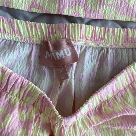 Show Me Your MuMu Lemonade Cheetah Pink & Yellow 2 piece Set (M) - Picture 3 of 5